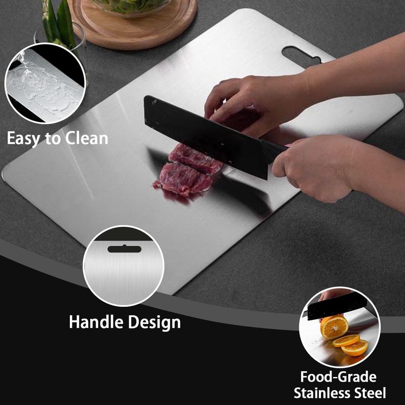 3Pcs Stainless Steel Cutting Board