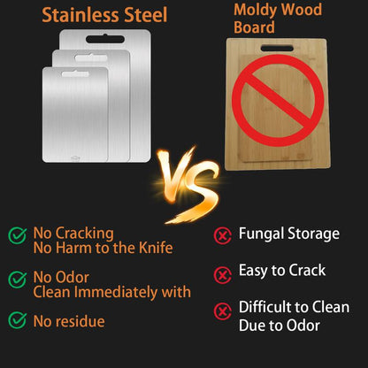 3Pcs Stainless Steel Cutting Board
