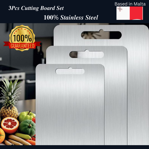 3Pcs Stainless Steel Cutting Board